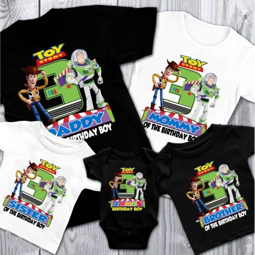 Personalized Buzz Lightyear Toy Story Birthday Party Shirt To Infinity And Beyond Tee