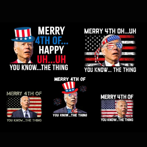 Biden's Merry 4th Of You Know Funny Celebration Png