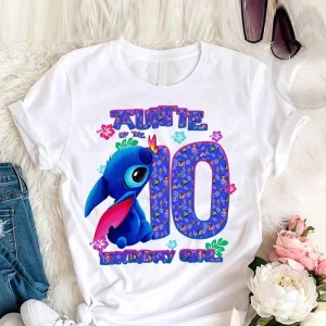 Personalized Lilo And Stitch 10th Birthday Shirt