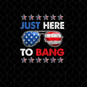 Funny 4th of July I'm Just Here To Bang USA Flag Sunglasses Png, Independence day Png
