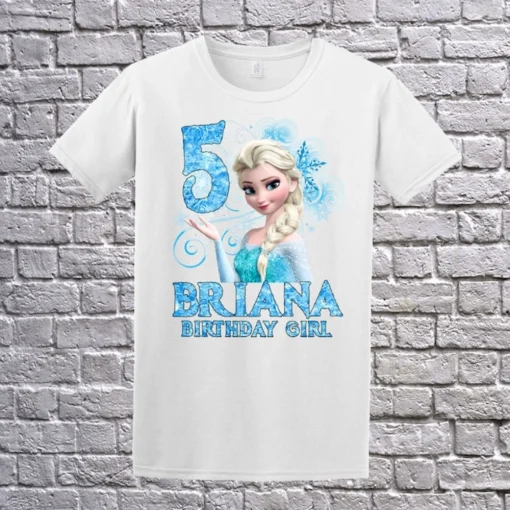 Personalized Frozen Family Shirts Custom Frozen Birthday Girl Outfit