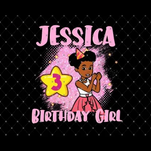 Grancie's Corner Celebrations Jessica 3rd Birthday Girl Digital File