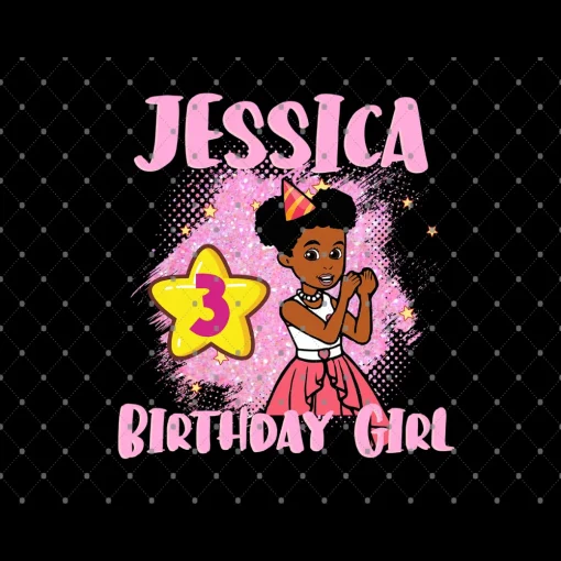 Grancie's Corner Celebrations Jessica 3rd Birthday Girl Digital File