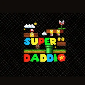 Super Mario Daddio's Birthday Celebration: Father's Day Digital File Gift