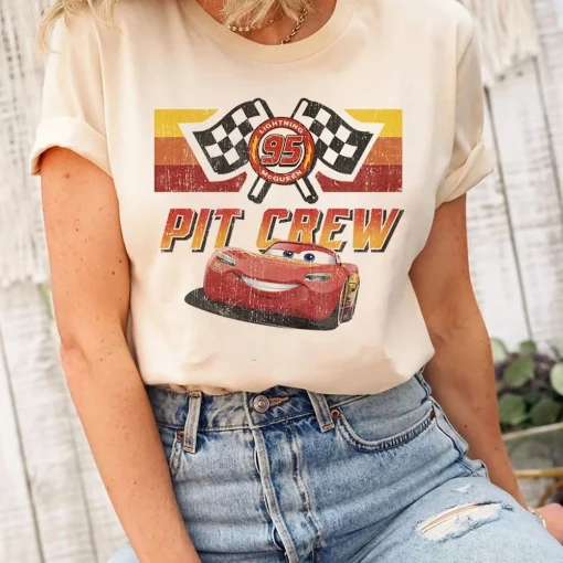 Lightning McQueen Disney Pixar Cars Birthday Shirt