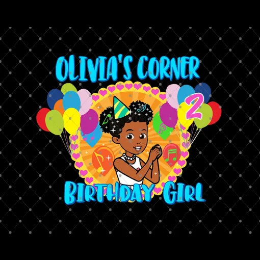 Olivia's 2nd Birthday Party Invitation Digital File by Grancie's Corner Celebrations