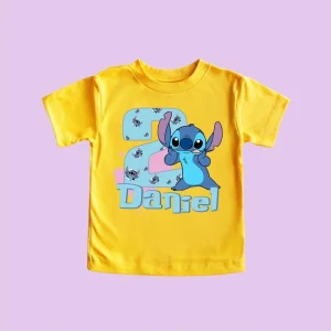 Personalized Stitch Birthday Shirt Disney Party Edition for Stitch Lovers and the 2nd Birthday Girl