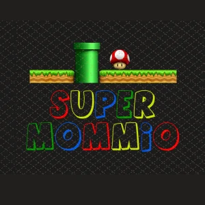 Super Mario Mommio's Birthday Celebration: Digital File Mother's Day Gifts