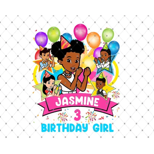 Jasime's 3rd Birthday Party Invitations from Gracie's Corner