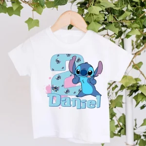 Personalized Stitch Birthday Shirt Disney Party Edition for Stitch Lovers and the 2nd Birthday Girl