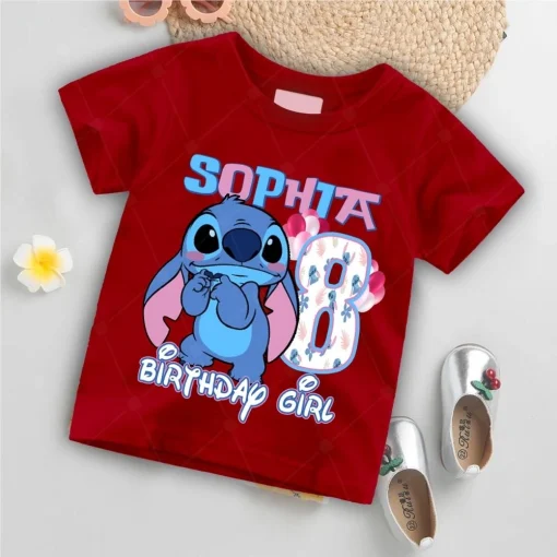 Personalized Lilo And Stitch 8th Birthday Shirt Gift Stitch Lover