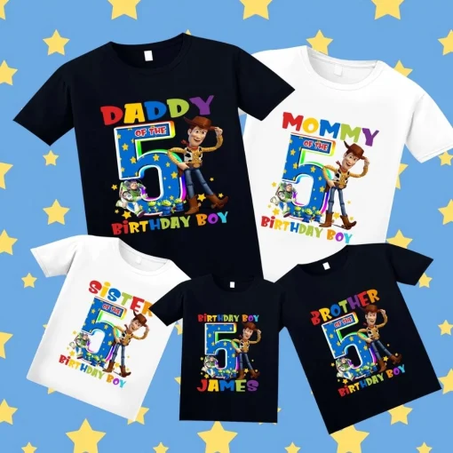 Personalized Toy Story Birthday Shirt 5th Birthday Boy