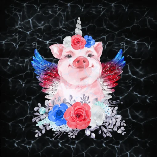 Pig 4th of July PNG DOWNLOAD