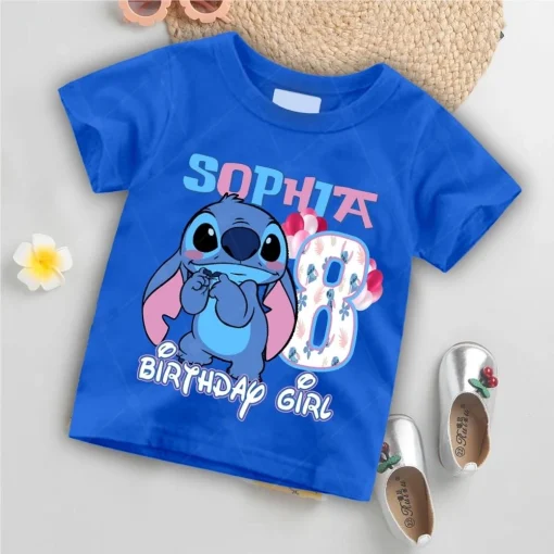 Personalized Lilo And Stitch 8th Birthday Shirt Gift Stitch Lover