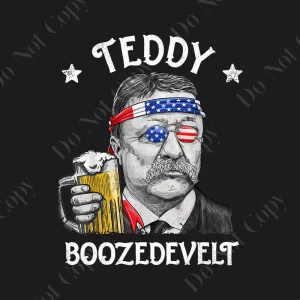 Retro Teddy Boozedevelt Theodore Roosevelt png, American President Png