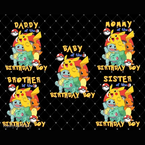 Pokémon Celebrations: Baby Boy's Birthday Digital File Extravaganza