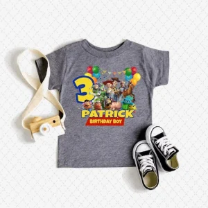 Personalized Toy Story Birthday Shirt Custom Name 3rd Birthday Boy