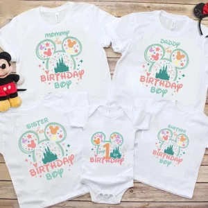 Personalized Disney Birthday Shirt for Girls, featuring Disney World Magic