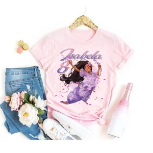 Personalized Isabela Encanto Birthday Shirt Custom Name and Age