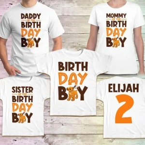 Lion King Mommy And Boy Birthday Shirt