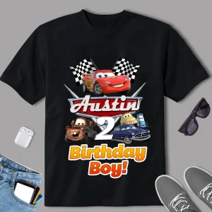 Race Car Birthday Shirt Perfect for Two Fast Party Toddler's 2nd Birthday