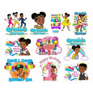 Grancie's Birthday Party Thank You Cards Digital Files