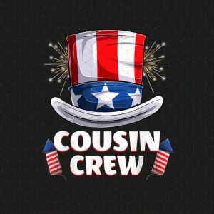 Cousin Crew 4th Of July Png, Instant Download