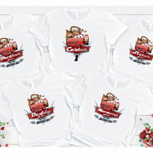 Personalized Cars Birthday Boy Shirt Perfect for Cars Theme Party