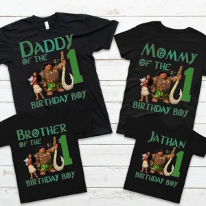 Baby Moana Family Shirt Custom Name And Age