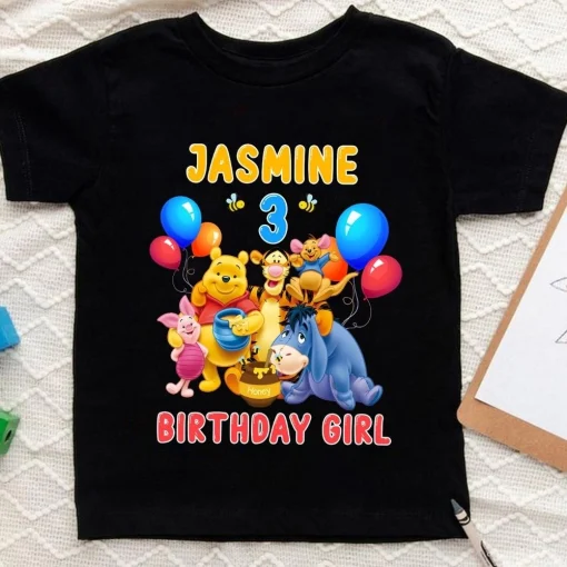 Winnie The Pooh Theme Birthday Shirt