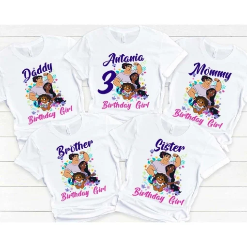 Personalized Encanto Birthday Girl Shirt Enchanting Theme Celebration