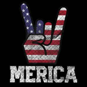 Merica Rock Sign 4th of July Png Instand Download