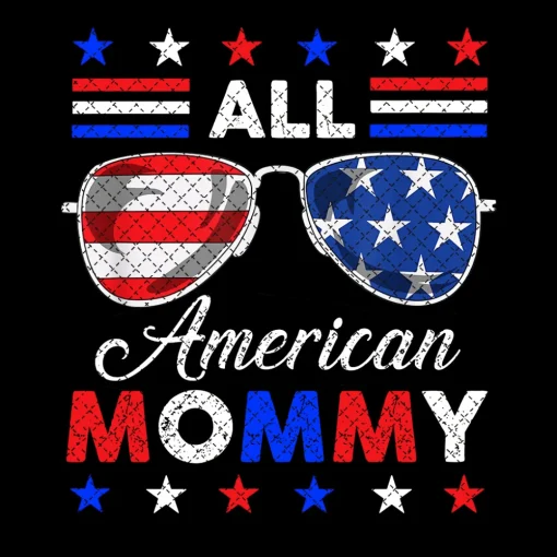 All American Mommy PNG File, Sublimation Design, Digital Download, Sublimation Designs