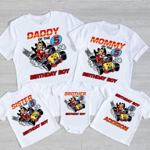 Roadster Racer Mickey Mouse Birthday Shirt, Mickey Roadster Racers Family Shirt