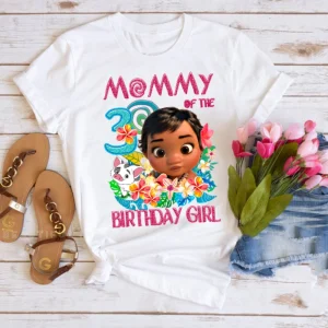 Moana Maui Family Birthday Shirt For 3rd birthday Girls