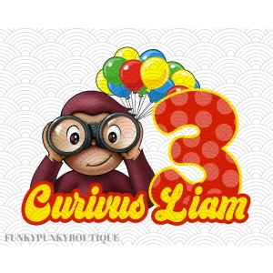 Curious George: Liam's 3rd Birthday Party Favors