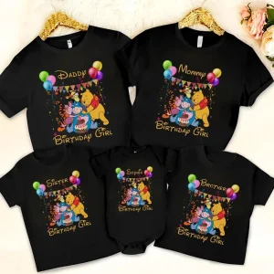 Personalized Winnie the Pooh Birthday Shirt Birthday Boy Edition with Matching Family Tees