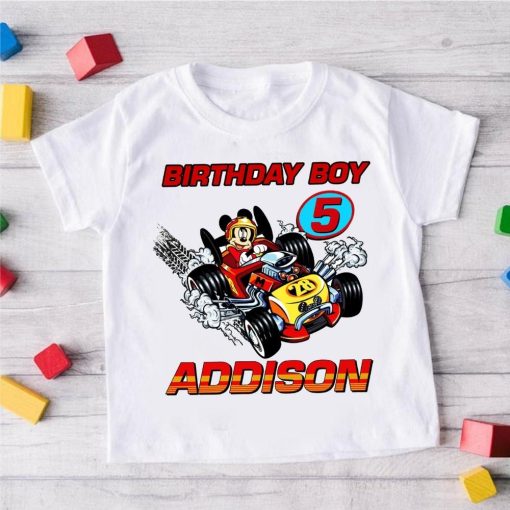 Roadster Racer Mickey Mouse Birthday Shirt, Mickey Roadster Racers Family Shirt