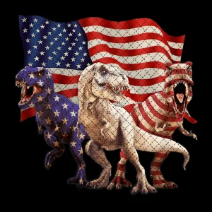 Kids 4th of July T-Rex Dinosaur Independence Day Boys USA Flag Png Digital Dowbload Sublimation File