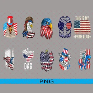 USA Flag and Eagle PNGs