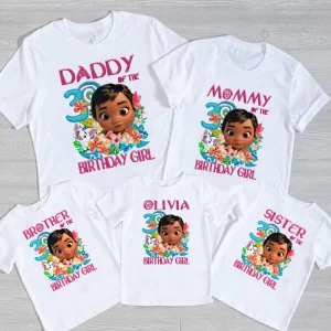 Moana Maui Family Birthday Shirt For 3rd birthday Girls