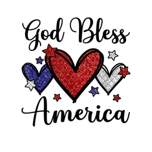 God Bless America Patriotic 4th Of July Motif For Christians Png Digital Download Files