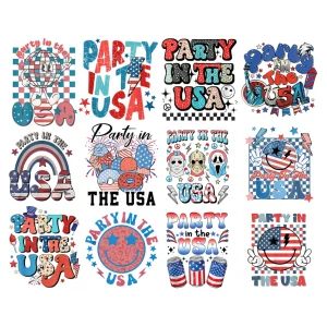 4th of July Nurse PNG Bundle, Party In The USA Nurse Crew png