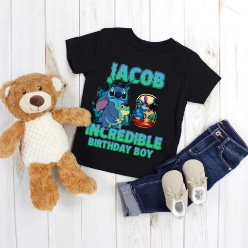 Personalized Lilo and Stitch Birthday Shirt Disney Family Edition for Stitch Fans