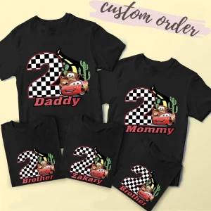 Cars Birthday Family Shirt for the Whole Family Custom Cars Kids Shirt for a Personalized Touch