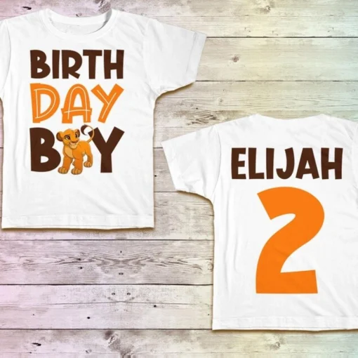 Lion King Mommy And Boy Birthday Shirt
