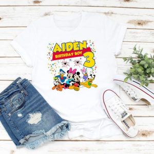 Personalized Mickey Birthday Shirt for Boys Edition