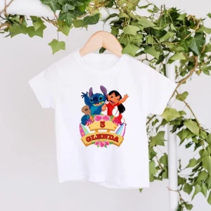 Personalized Lilo and Stitch Birthday Family Shirt Cute Gift