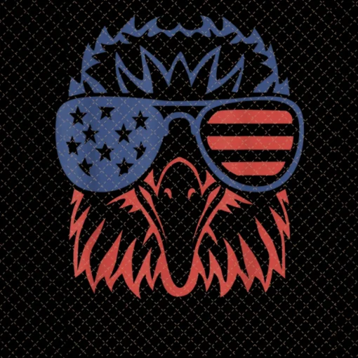 4th of July Freedom Soars: USA Patriotic Eagle PNG Clipart