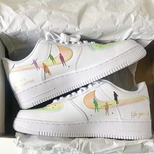 BTS Colorful Silhouette Air Force 1 Custom-1